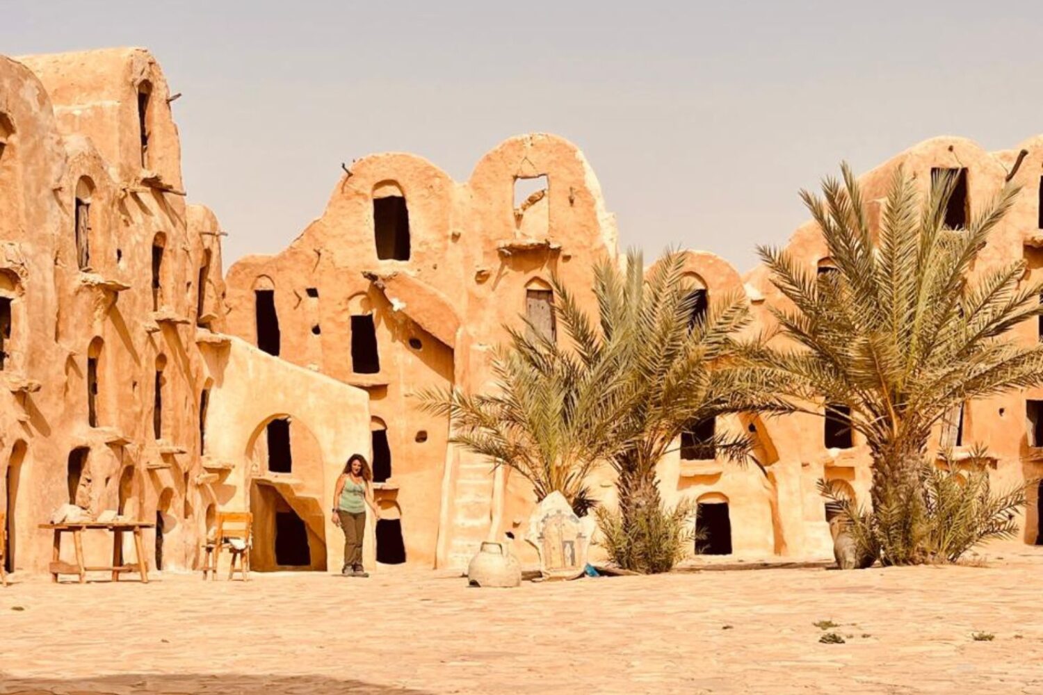 Maisons troglodytes de Matmata, village berbère traditionnel en Tunisie.
